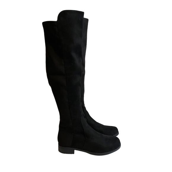 Unisa Boots Women's 7M Black Over The Knee Tall Riding Pull On Fabric Stretch - Picture 6 of 15